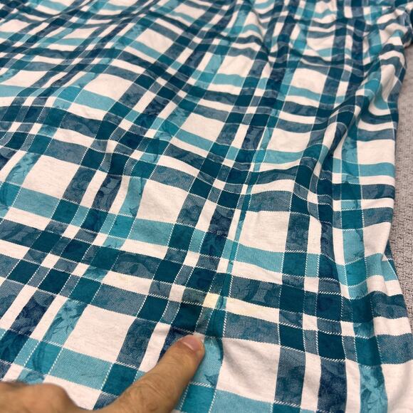 Scully Pearl Snap Shirt Mens XL Teal Plaid Pendleton Hat Co Western Cowboy Retro - Picture 5 of 9